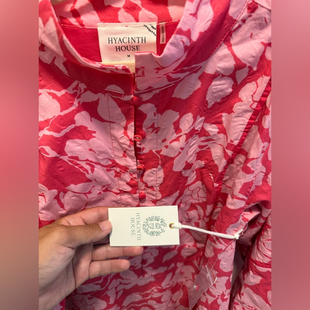 Hyacinth House Pink Floral long dress